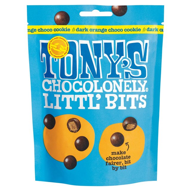 Tony's Chocolonely Littl' Bits Dark Orange Choco Cookie 100g Botiga