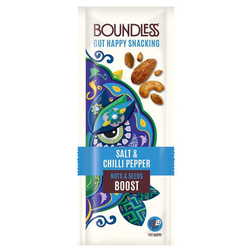 Boundless, Salt & Chilli Pepper, Nuts & Seeds Boost 25g Botiga