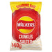 Walkers Crinkles Simply Salted Sharing Bag Crisps 140g Botiga