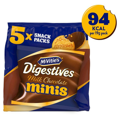 McVitie's Chocolate Digestive Mini's Multipack Biscuits 5 x 19g Botiga