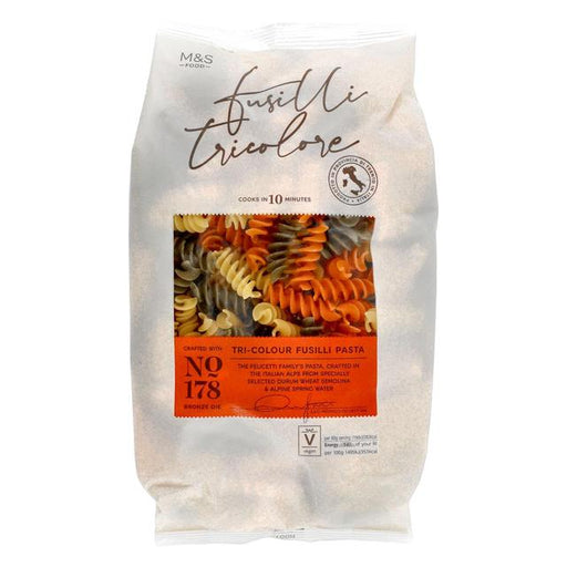 M&S Tri-Colour Fusilli Pasta 500g Botiga