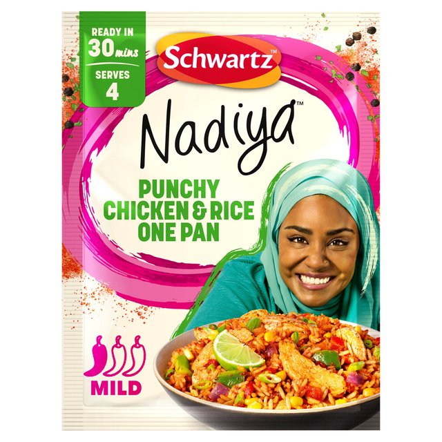 Schwartz x Nadiya Punchy Chicken & Rice One Pan Recipe Mix 25g Botiga