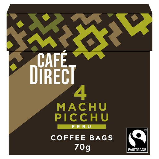 Cafedirect Fairtrade Machu Picchu Peru Coffee Bags 10 per pack Botiga