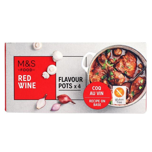 M&S Red Wine Flavour Pots 4 x 24g Botiga