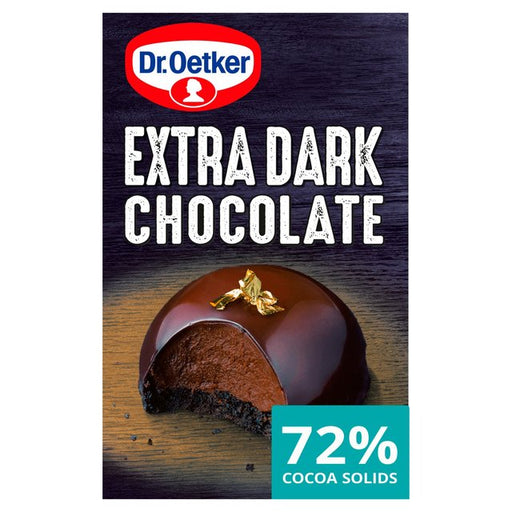 Dr. Oetker Extra Dark Cooking Chocolate Bar 100g Botiga