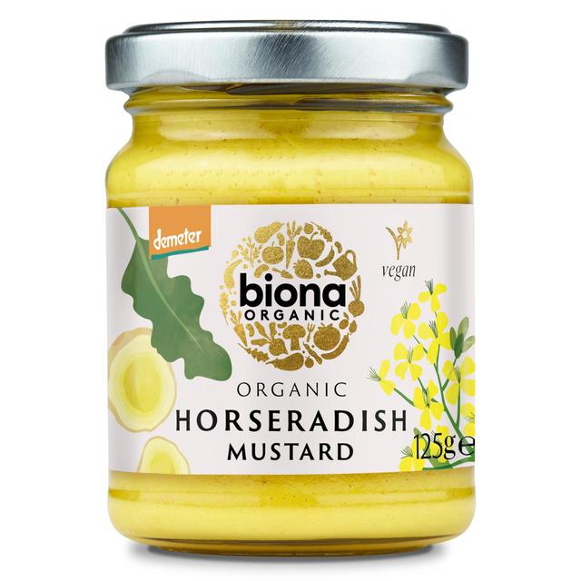 Biona Organic Horseradish Mustard 125g Botiga