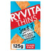 Ryvita Snack It Thins Sea Salt and Cider Vinegar Flatbread Snacks 125g Botiga