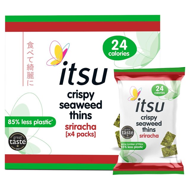 Itsu Sriracha Seaweed Multipack 4 per pack Botiga