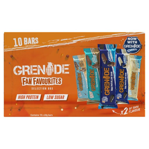 Grenade Fan Favourites Protein Bars 10 x 60g Botiga