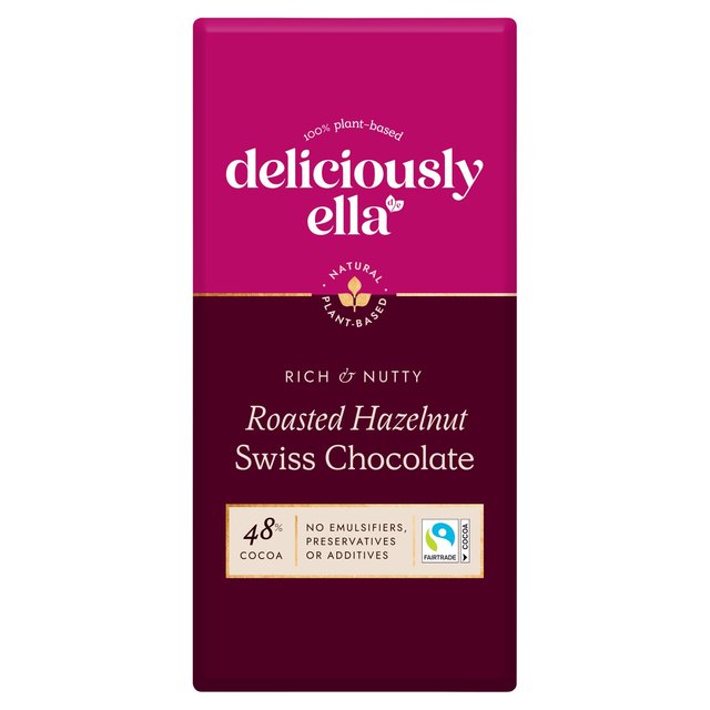 Deliciously Ella Roasted Hazelnut Swiss Chocolate 80g Botiga