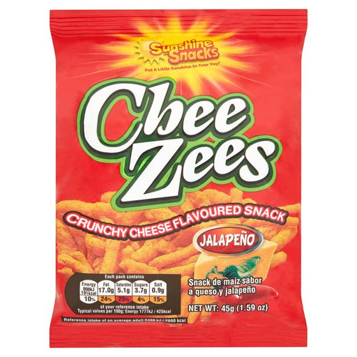 Cheezees Small Jalapeno Flavour 45g Botiga