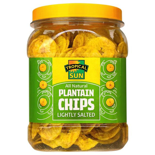 Tropical Sun Plantain Chips Salted 450g Botiga