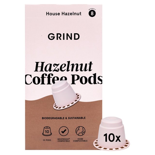 Grind Hazelnut Coffee Pods 10 per pack Botiga