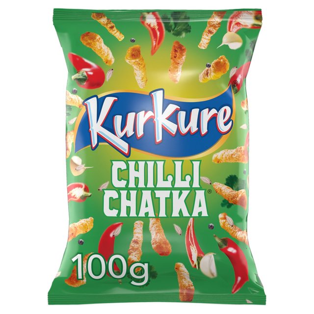 Kurkure Chilli Chatka Sharing Snacks Crisps 100g Botiga