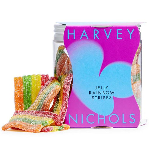 Harvey Nichols Rainbow Stripes Jelly Sweets 175g Botiga