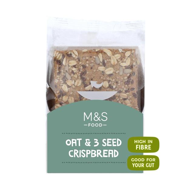 M&S Oat & 3 Seed Crispbread 200g Botiga