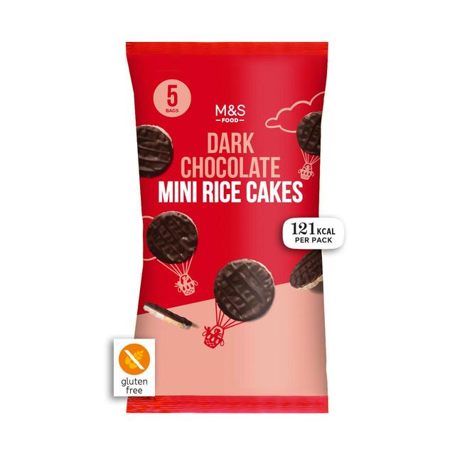 M&S Dark Chocolate Mini Rice Cakes 25g Botiga