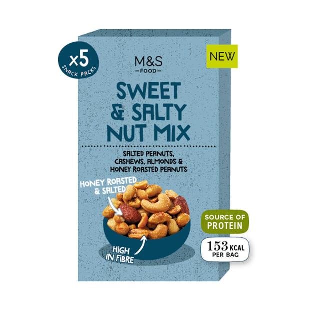 M&S Sweet & Salty Nut Mix 5 x 25g Botiga