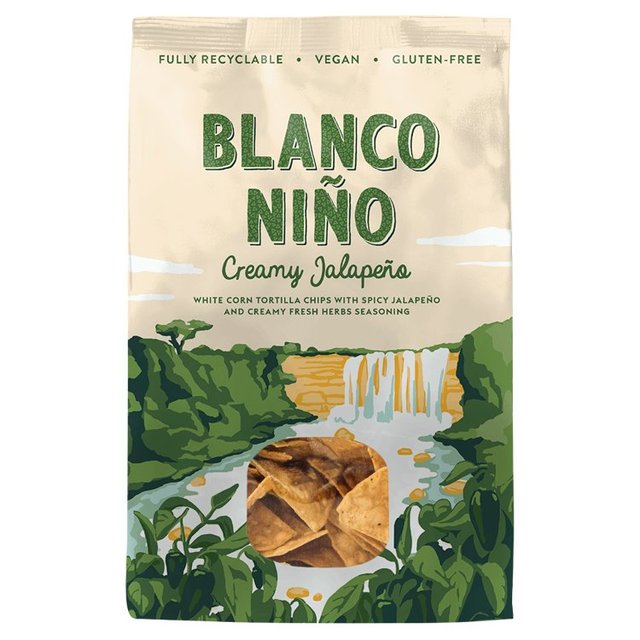 Blanco Nino - Creamy Jalapeno White Corn Tortilla Chips 170g Botiga