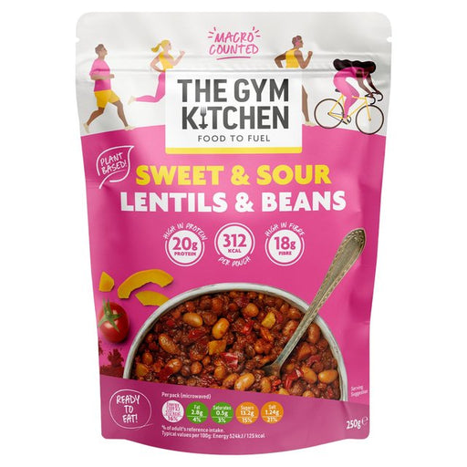 The Gym Kitchen Sweet & Sour Lentil & Beans 250g Botiga