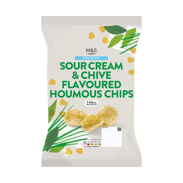 M&S Sour Cream & Chive Houmous Chips 110g Botiga