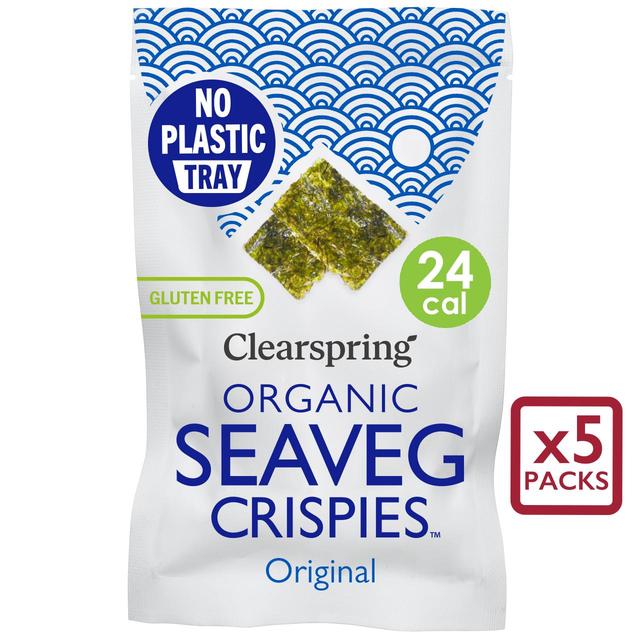 Clearspring Organic Seaveg Crispies Multipack - Original 5 x 4g Botiga