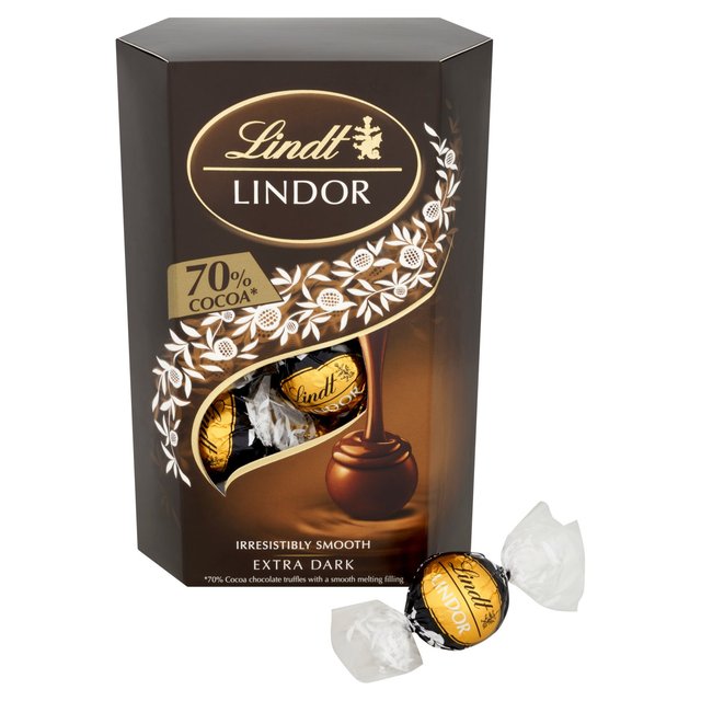 Lindt LINDOR 70% Dark Chocolate Truffles Box 200g Botiga