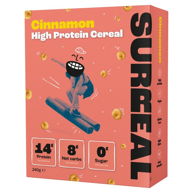 Surreal High Protein Low Sugar Cinnamon Cereal 240g Botiga