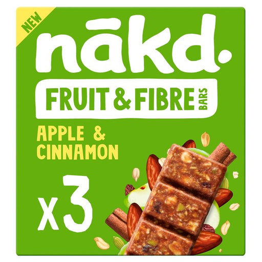 nakd. Fruit & Fibre Apple & Cinnamon Multipack 3 x 44g Botiga