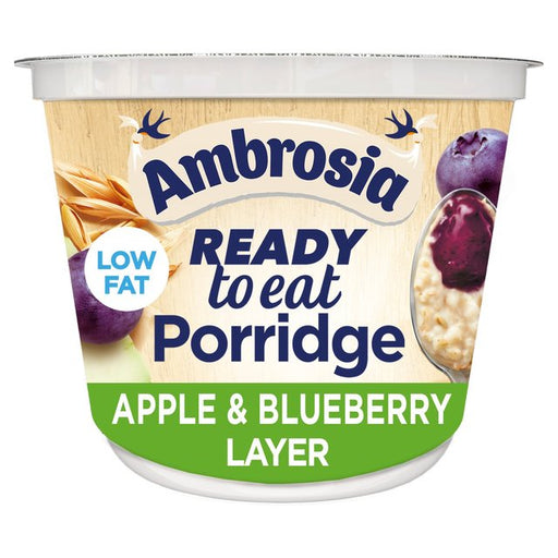 Ambrosia Ready to Eat Porridge Pot with Apple & Blueberry Layer 210g Botiga