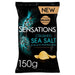 Walkers Sensations Crushed Salt & Black Peppercorn Sharing Crisps 150g Botiga