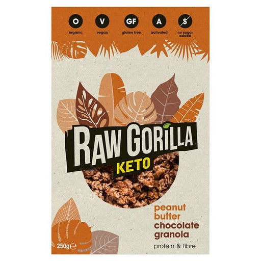 Raw Gorilla Keto Peanut Butter Chocolate Granola 250g Botiga