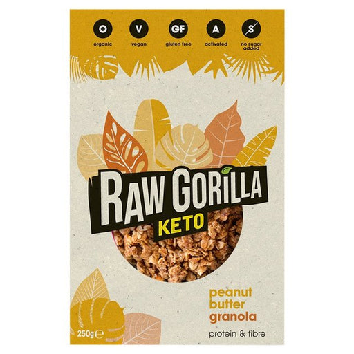 Raw Gorilla Keto Peanut Butter Granola 250g Botiga