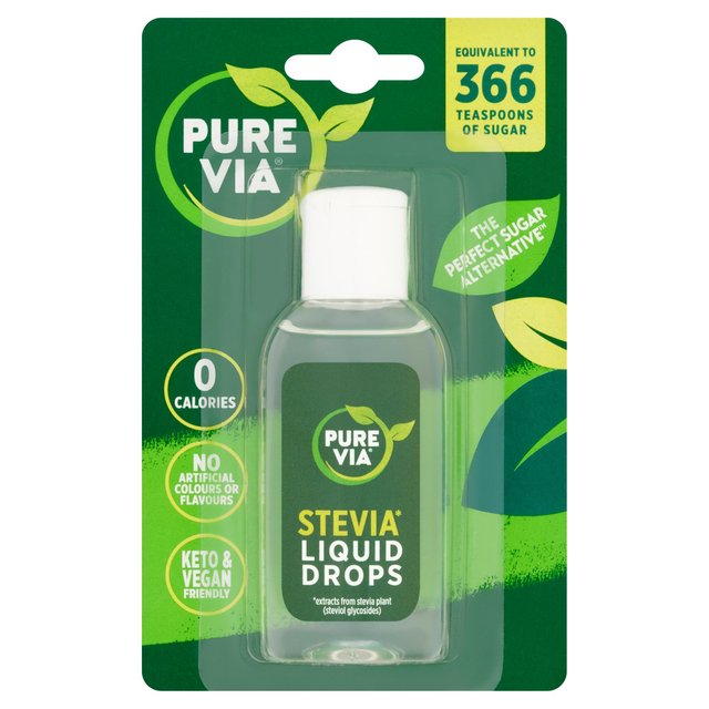 Pure Via Liquid Stevia Drops 55ml Botiga