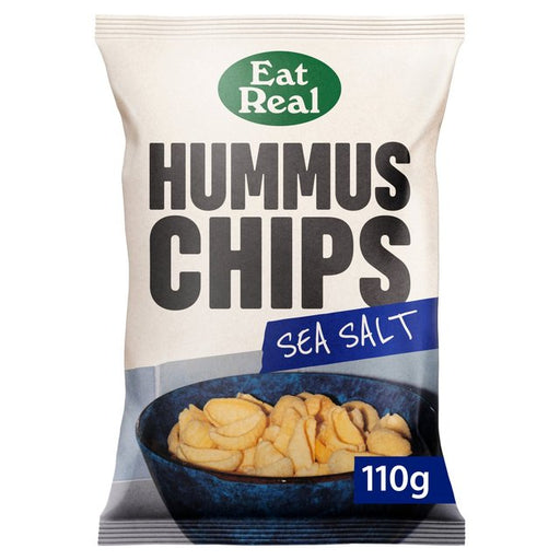 Eat Real Hummus Chips Sea Salt Sharing 110g Botiga