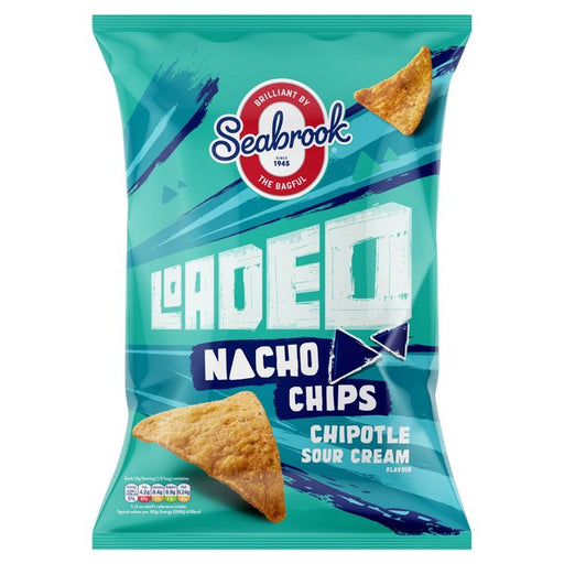 Seabrook Loaded Nacho Chips Sour Cream & Chipotle Sharing Bag 130g Botiga