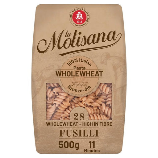 La Molisana Wholewheat Fusilli Pasta No.28 500g Botiga