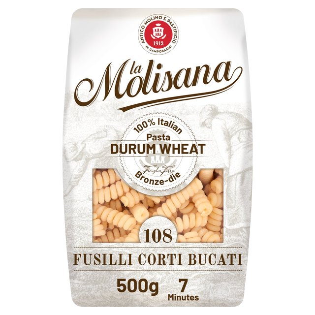 La Molisana Fusilli Corti Bucati Pasta No.108 500g Botiga