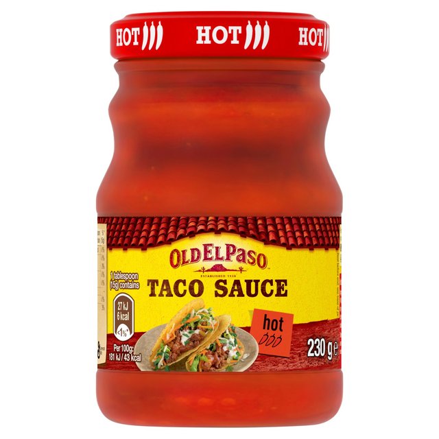 Old El Paso Hot Taco Sauce 230g Botiga