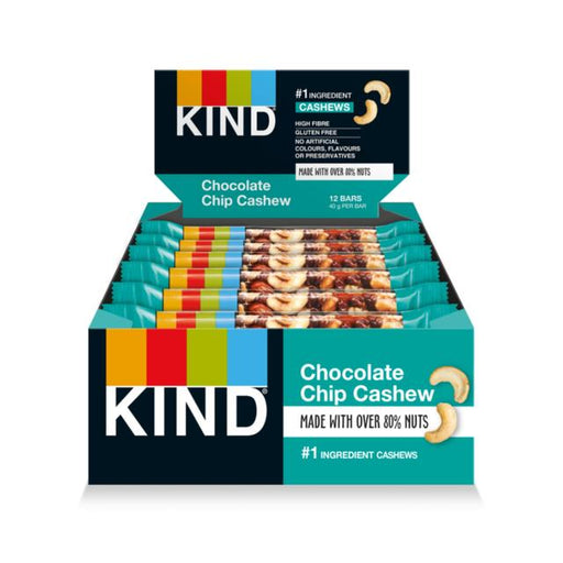 KIND Chocolate Chip Cashew Snack Bar 12 x 40g Botiga