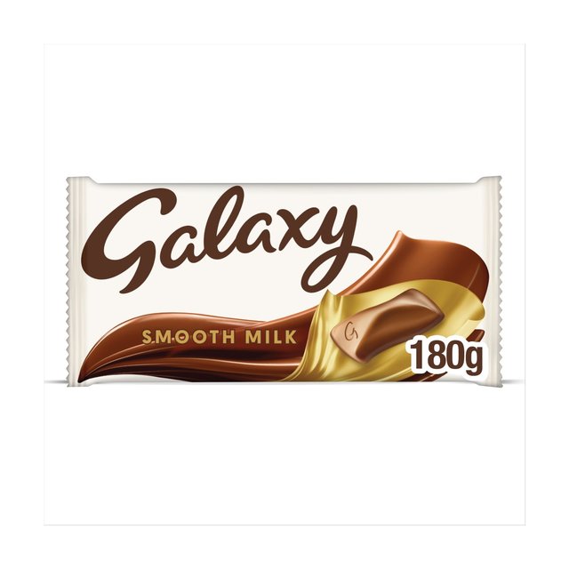 Galaxy Smooth Milk Chocolate Block Sharing Bar Vegetarian 180g Botiga