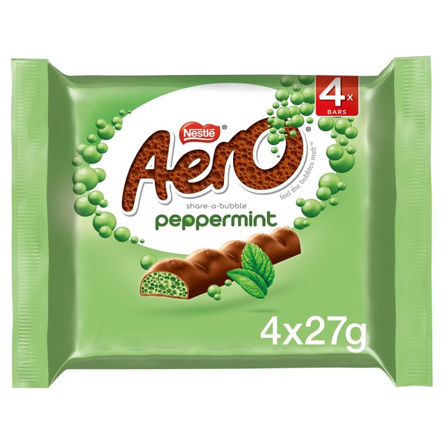 Aero Peppermint Mint Chocolate Multipack 4 x 27g Botiga