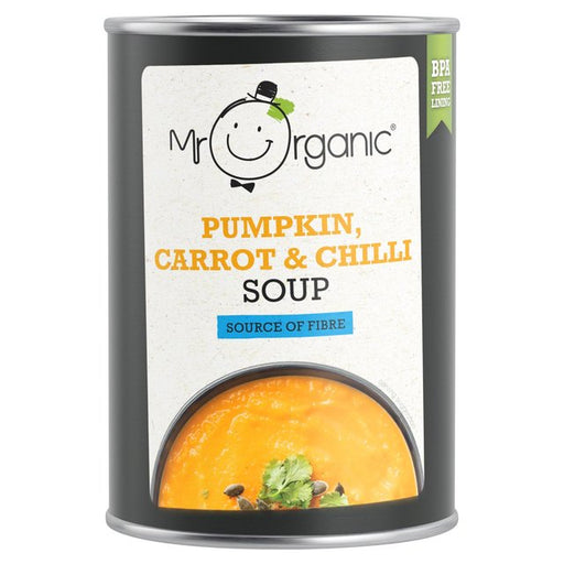 Mr Organic Pumpkin, Carrot & Chilli Soup 400g Botiga