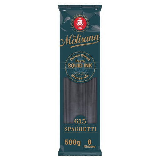 La Molisana Black Squid Ink Spaghetti Pasta No.615 500g Botiga