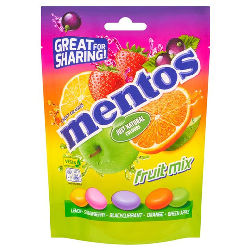 Mentos Fruit Mix Pouch Bag 140g Botiga