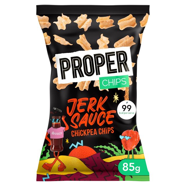 PROPER Chips Jerk Sauce Chickpea Chips 85g Botiga