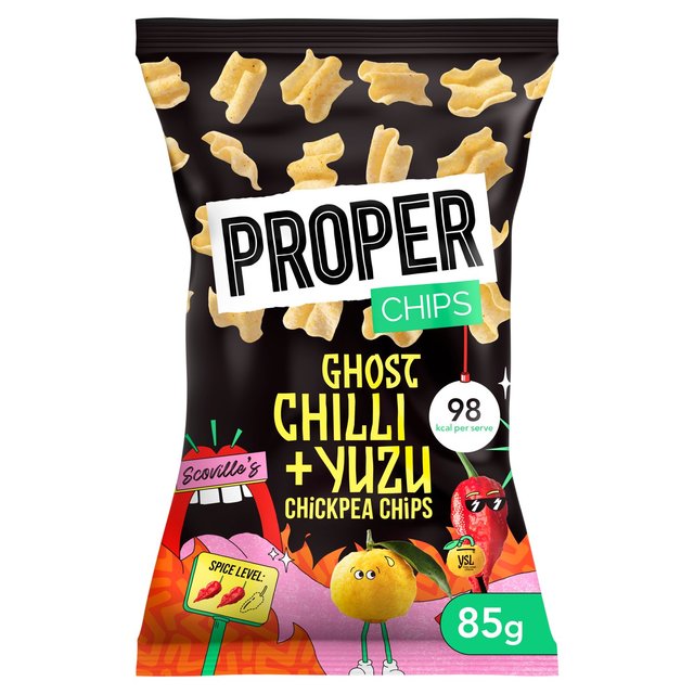 PROPER Chips Ghost Chilli & Yuzu Chickpea Chips 85g Botiga