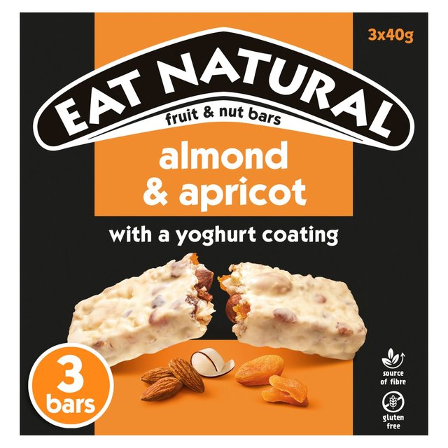 Eat Natural Almond & Apricot Yoghurt Coated Bars 3 x 40g Botiga