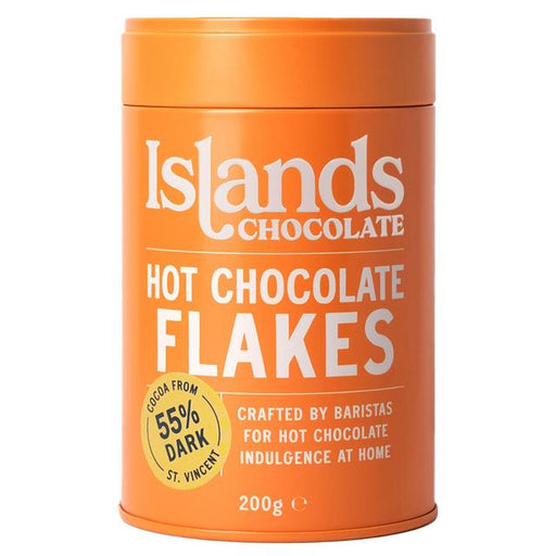 Islands Chocolate 55% Dark Hot Chocolate Flakes 200g Botiga