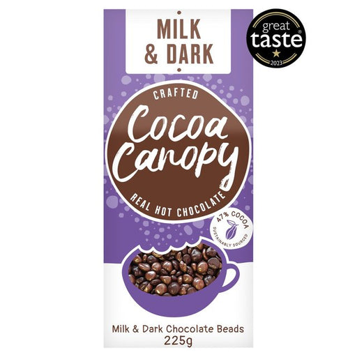 Cocoa Canopy Milk & Dark Crafted Hot Chocolate Beads 225g Botiga